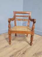 Antique C19th Century Bergere Apprentice Armchair Toy Chair