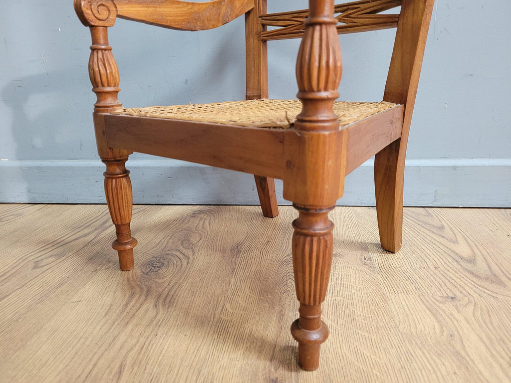 Antique C19th Century Bergere Apprentice Armchair Toy Chair