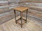 Vintage Barley Twist Pie Crust Oak Side Table Hall Table Plant Stand