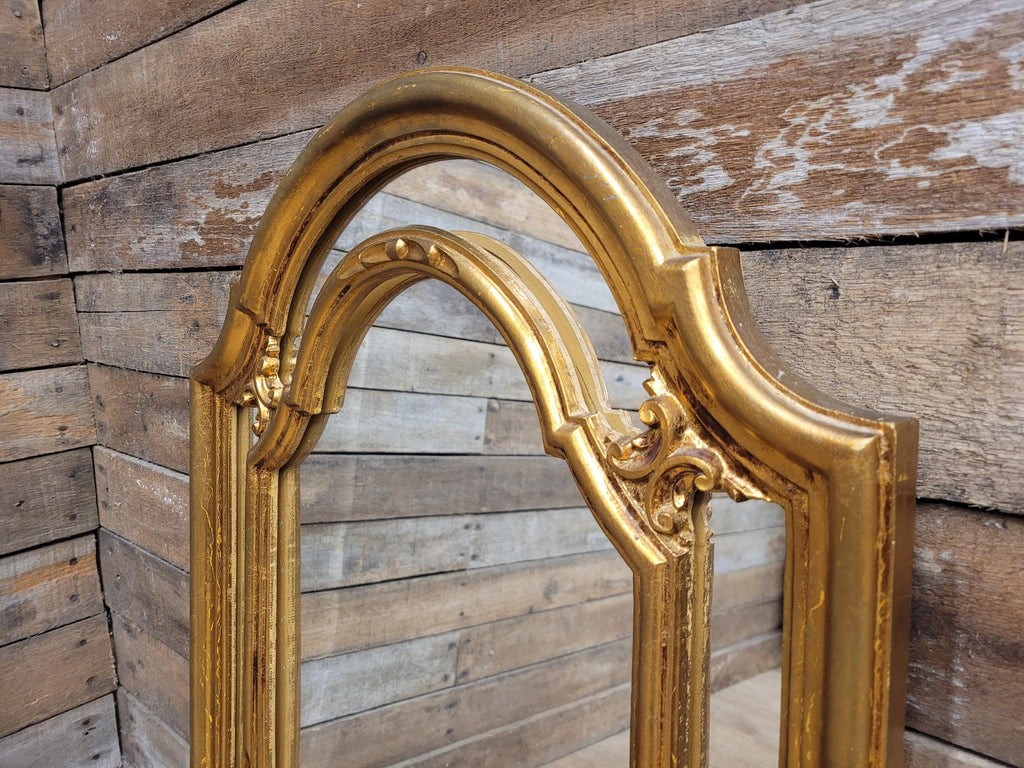 Vintage Gilt Arch Wall Mirror Ornate Gold Framed Decorative Mirror
