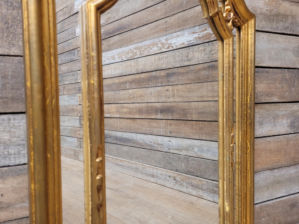 Vintage Gilt Arch Wall Mirror Ornate Gold Framed Decorative Mirror