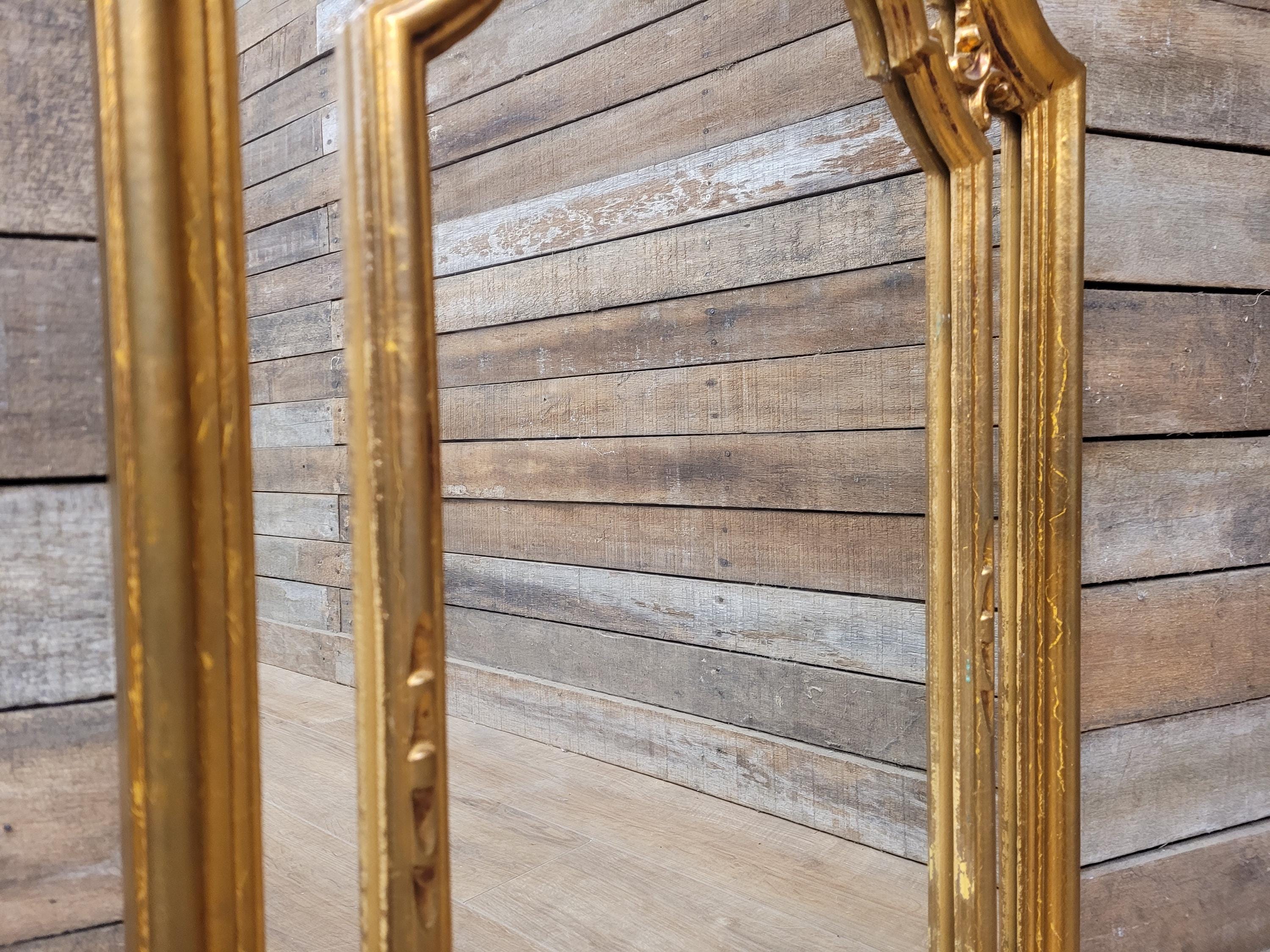 Vintage Gilt Arch Wall Mirror Ornate Gold Framed Decorative Mirror