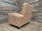Vintage Art Deco Armchair Club Chair On Casters