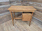 Vintage Distressed Office Study Industrial Library Desk Two Drawers With Key