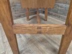 Vintage Distressed Office Study Industrial Library Desk Two Drawers With Key