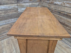 Vintage Distressed Office Study Industrial Library Desk Two Drawers With Key