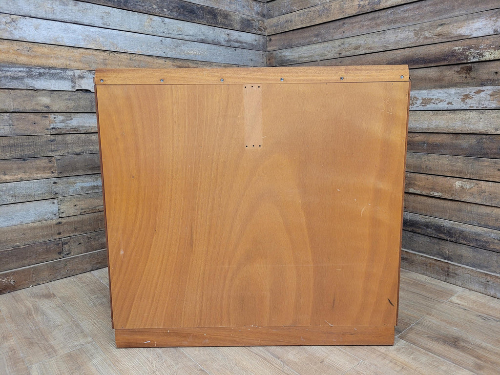 Mid Century M.O.D Industrial Teak Chest of Drawers 2 Over 3 Ex Military Storage