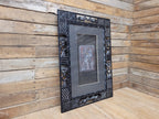 Tribal Egyptian Inspired Carved Decorative Plaque Wall Art