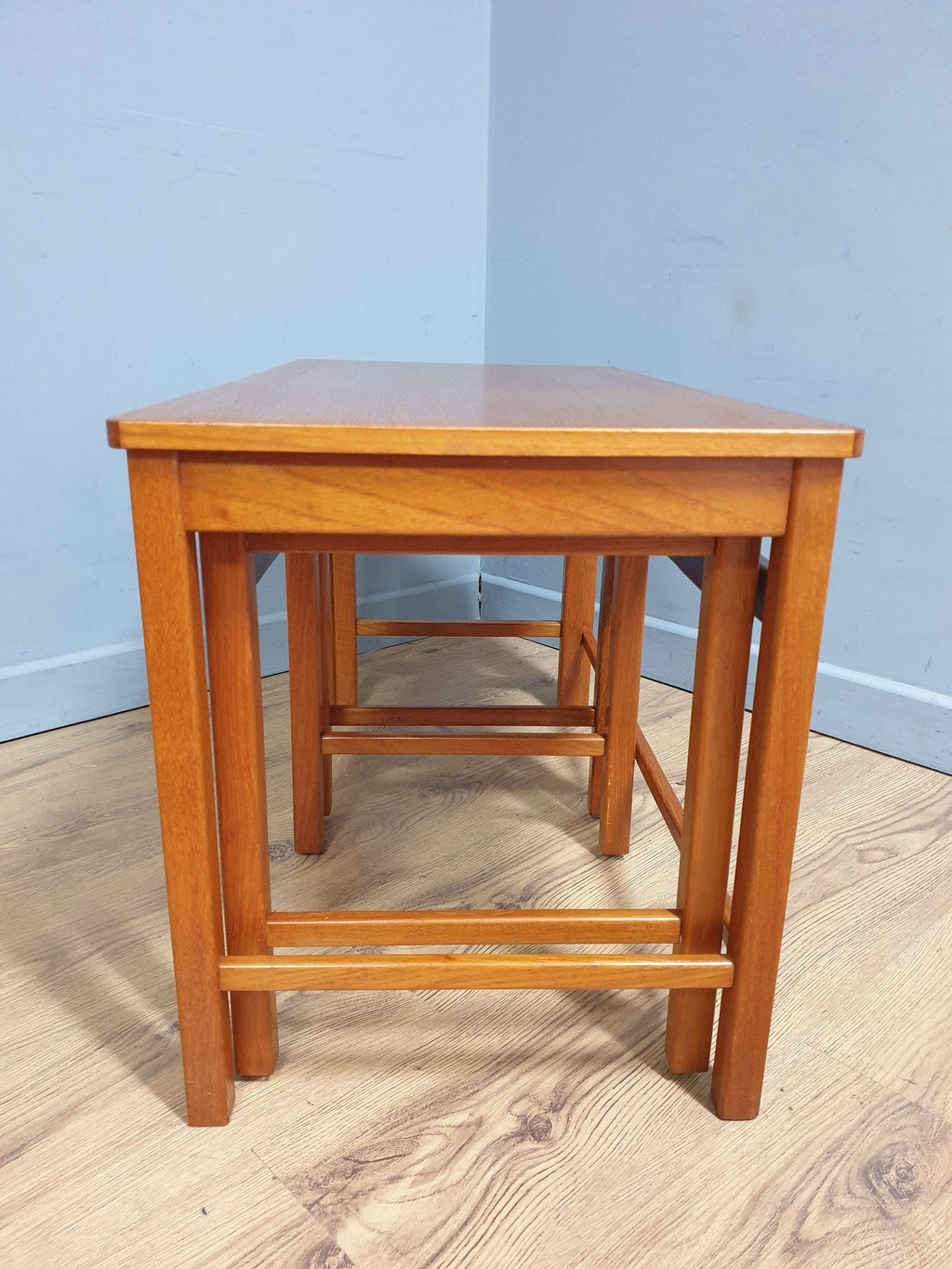 Mid Century Teak Nest of Coffee Table Retro Chic