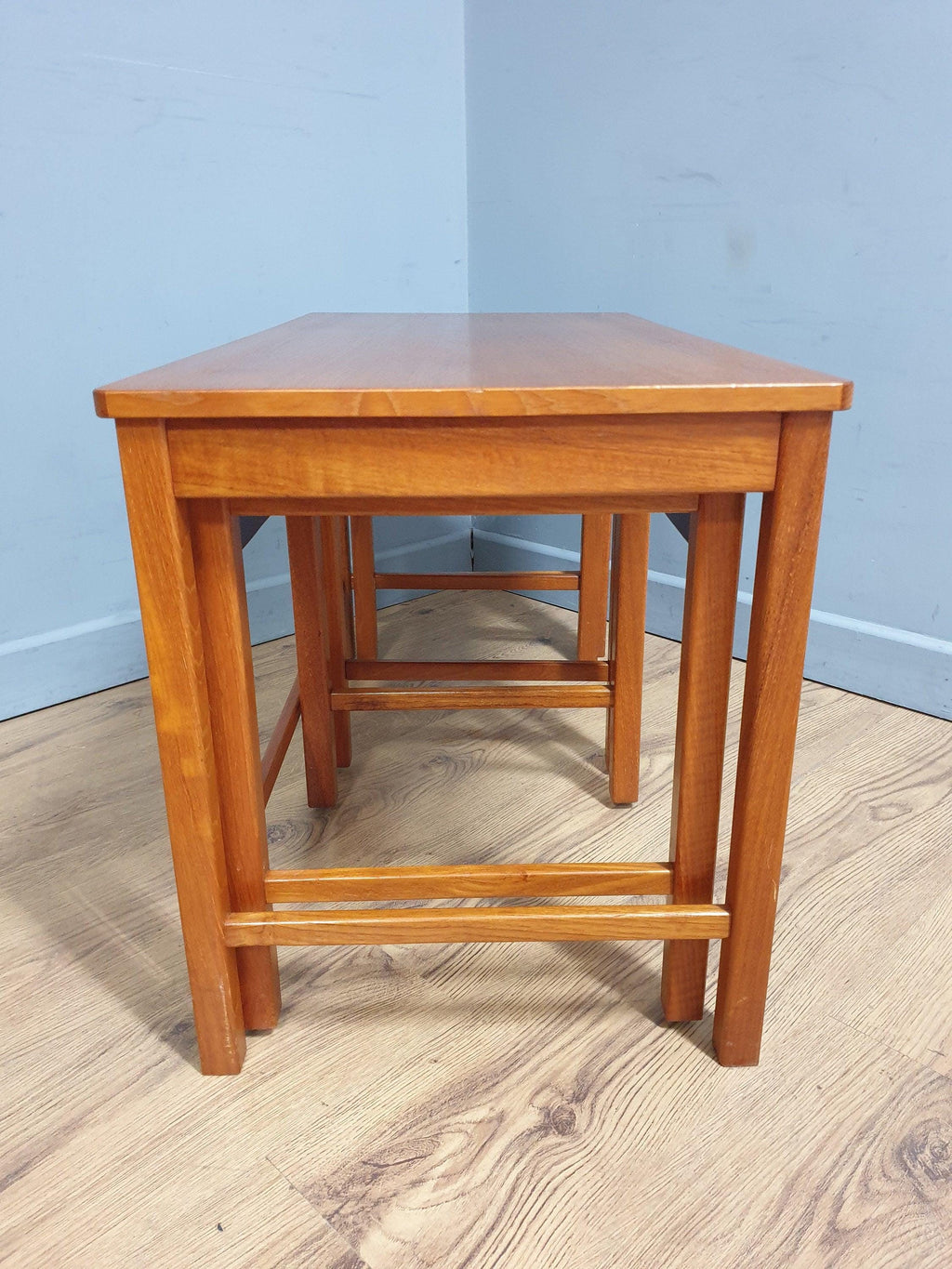 Mid Century Teak Nest of Coffee Table Retro Chic
