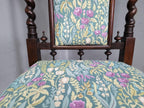 Antique Victoria Mahogany Ornately Carved Barley Twist Hall Chair Bedroom