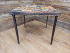 Vintage Shabby Chic Folding Card Bridge Or Games Table Functional Wall Art