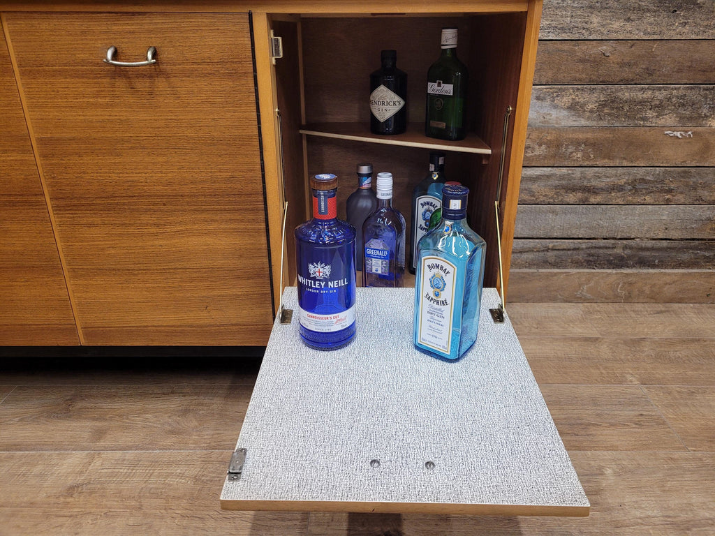 Mid Century Avalon Yatton Teak Sideboard Drinks Cabinet 1960s Vintage Retro
