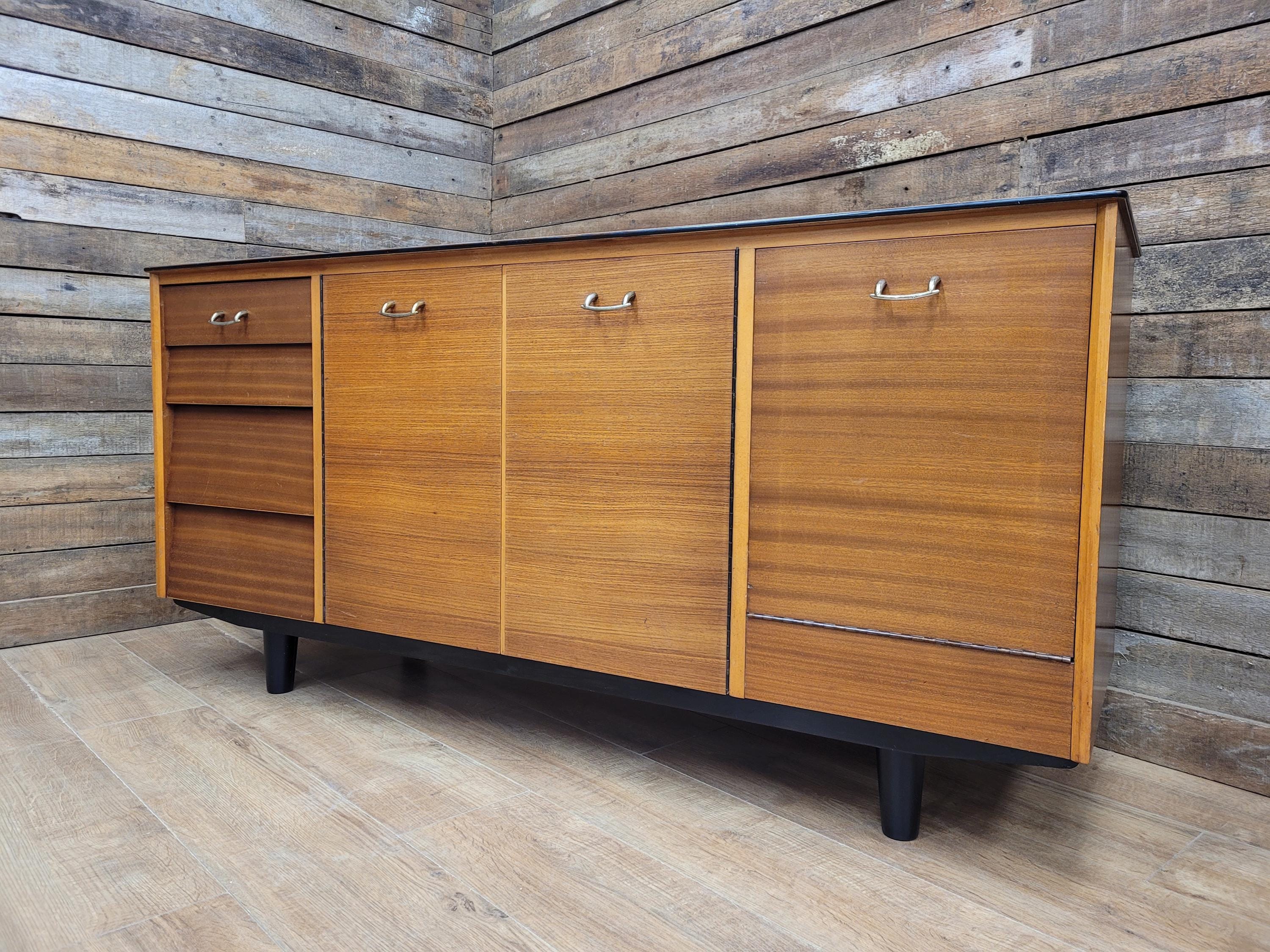 Mid Century Avalon Yatton Teak Sideboard Drinks Cabinet 1960s Vintage Retro