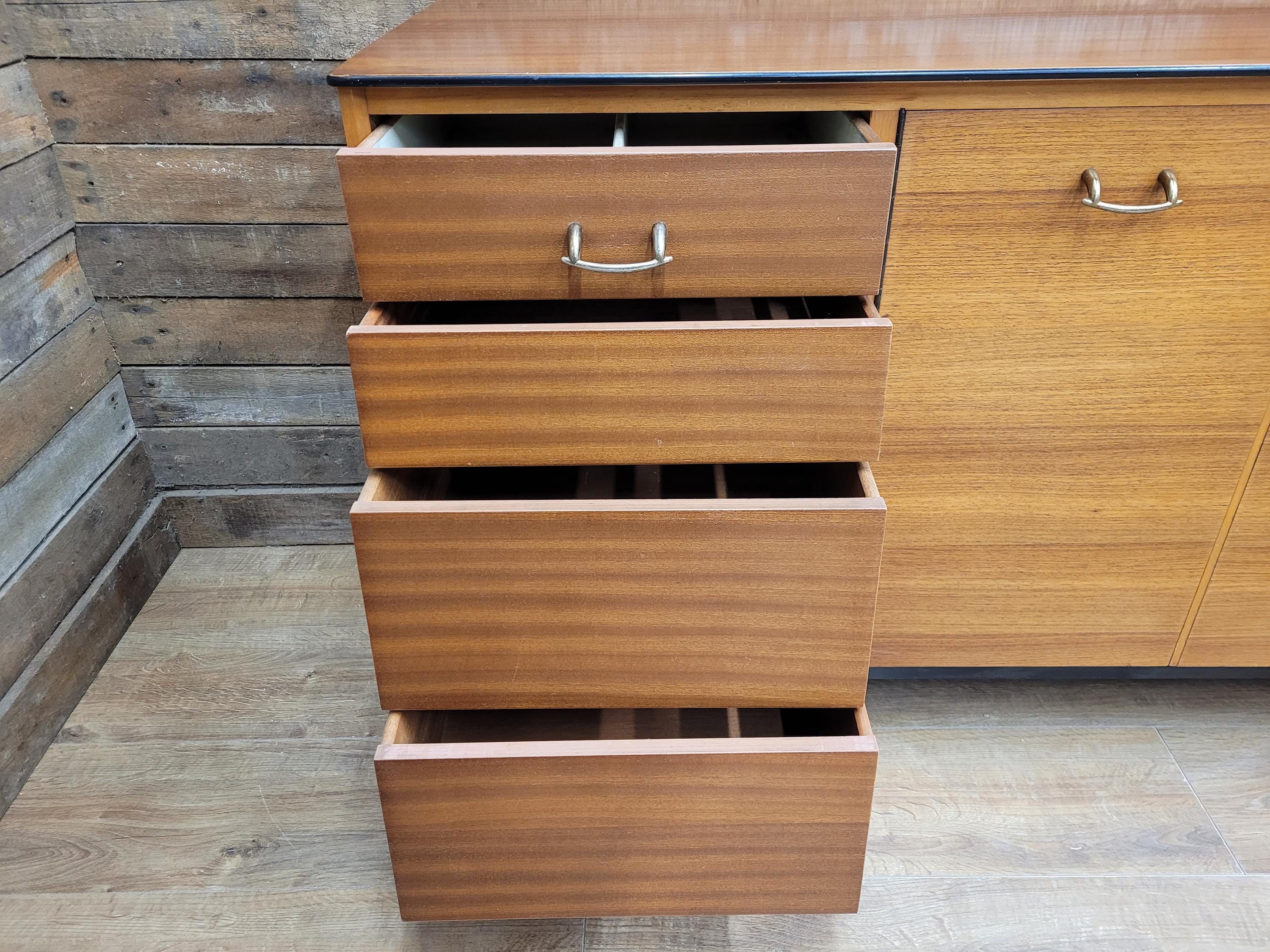 Mid Century Avalon Yatton Teak Sideboard Drinks Cabinet 1960s Vintage Retro