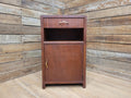 Vintage Mid century Single Drawer Bedside Cupboard Retro Bedside Cabinet