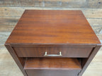 Vintage Mid century Single Drawer Bedside Cupboard Retro Bedside Cabinet