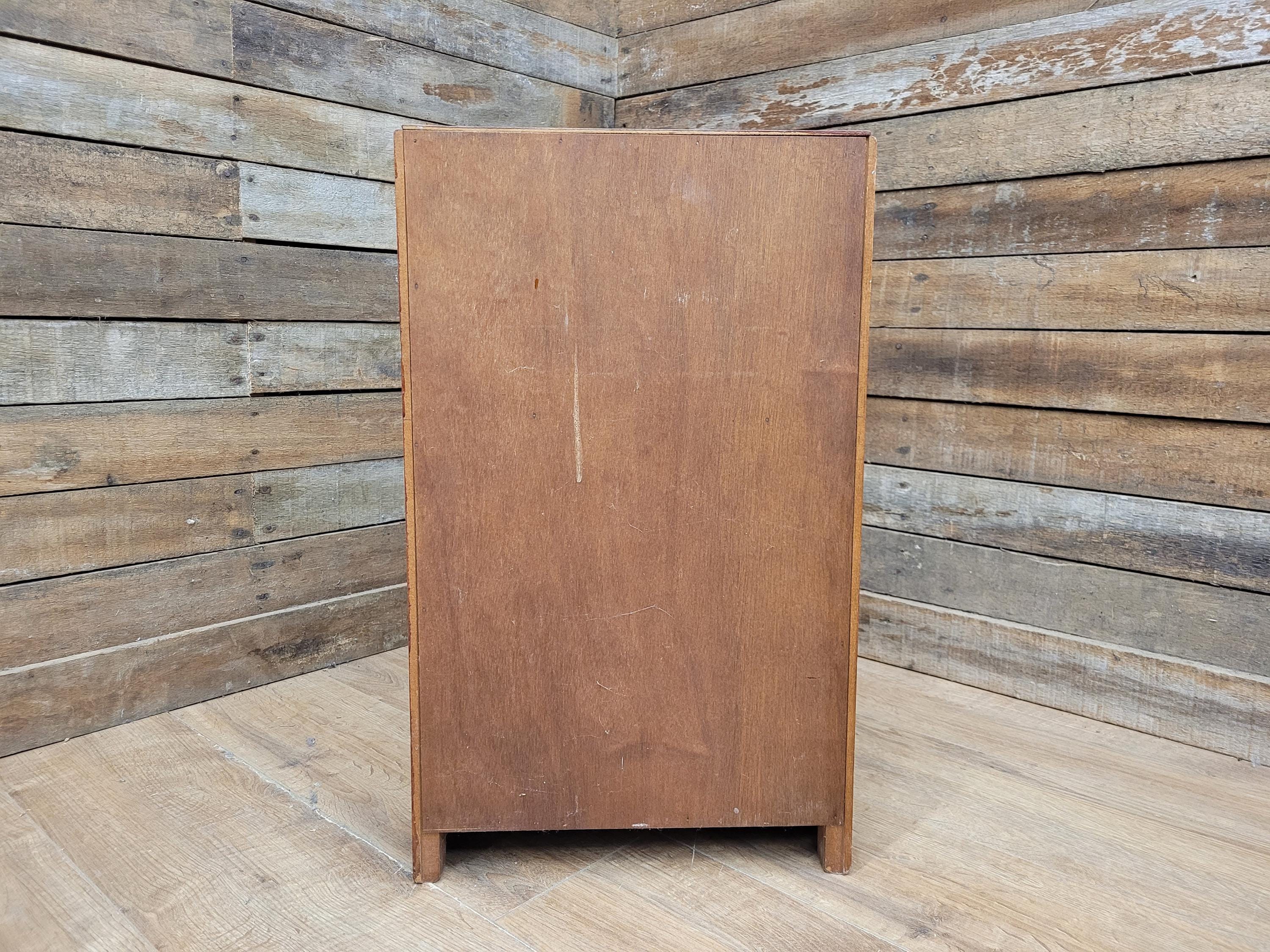Vintage Mid century Single Drawer Bedside Cupboard Retro Bedside Cabinet