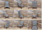 Antique Carved French Style Armchair Morris Bird Grande Throne Chair