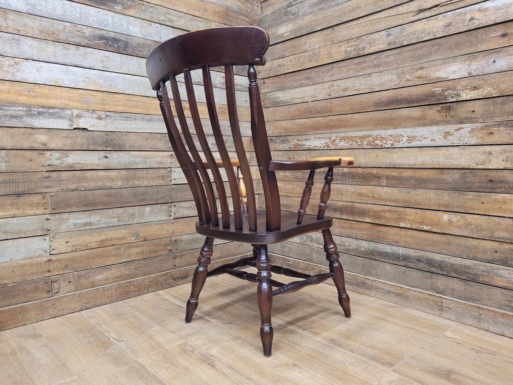 Vintage Country House Lath Back Grandfather Windsor Carver Chair