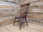 Vintage Country House Lath Back Grandfather Windsor Carver Chair