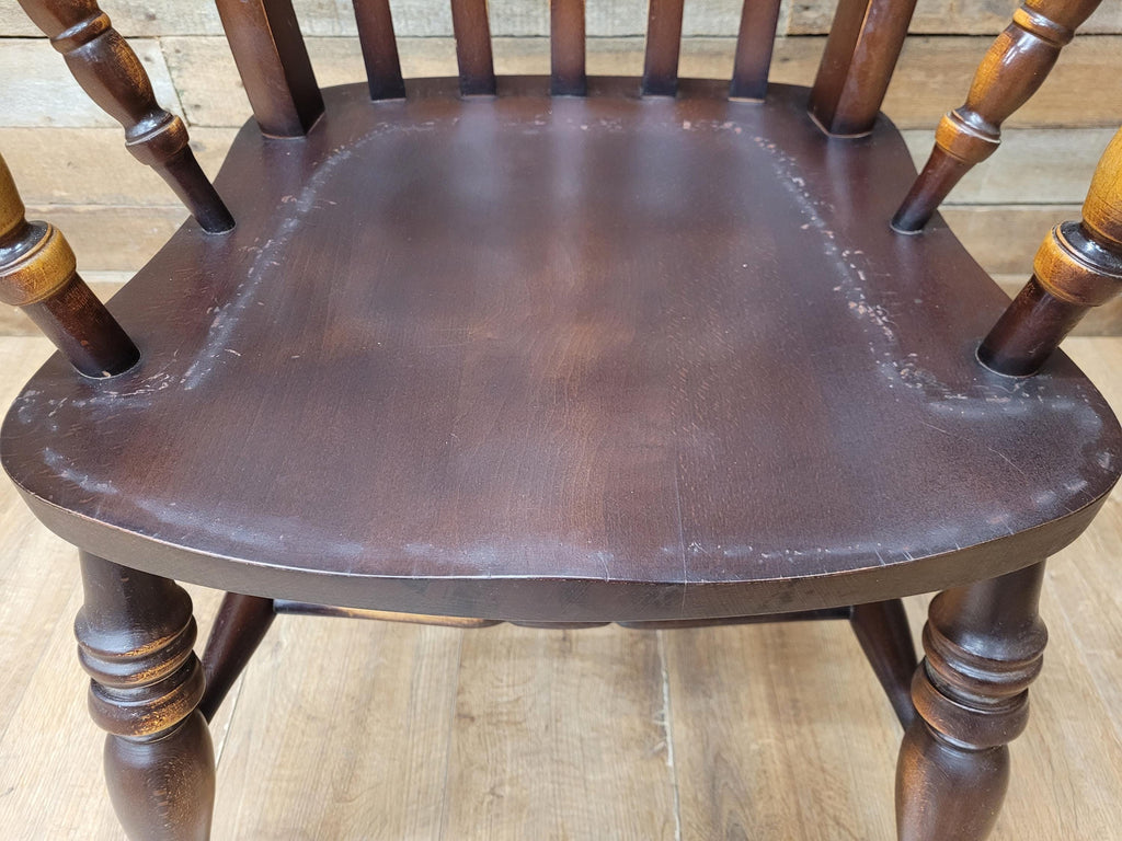 Vintage Country House Lath Back Grandfather Windsor Carver Chair