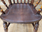 Vintage Country House Lath Back Grandfather Windsor Carver Chair