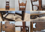 Antique 19thC Italian Carved Hall Chair Throne Renaissance Style