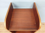Mid Century Danish Influenced Teak Bedside Shelves Night Stand Scandi Chic