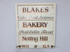 Vintage Distressed Rustic Hand Painted Blakes Bakery Sign Coat Rack