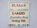 Vintage Distressed Rustic Hand Painted Blakes Bakery Sign Coat Rack