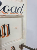 Vintage Distressed Rustic Hand Painted Blakes Bakery Sign Coat Rack