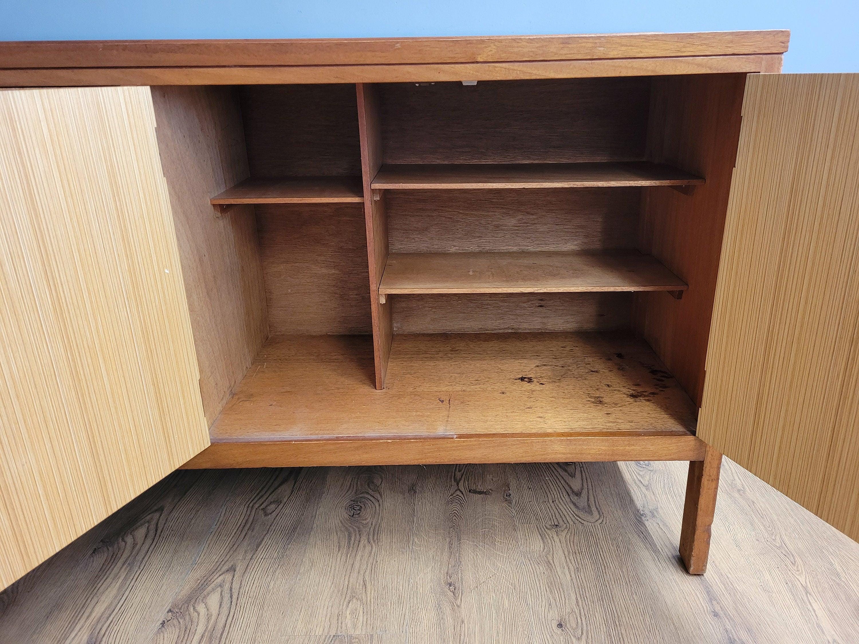 Mid Century Stag Sideboard TV Media Credenza Raised Leg Retro Chic
