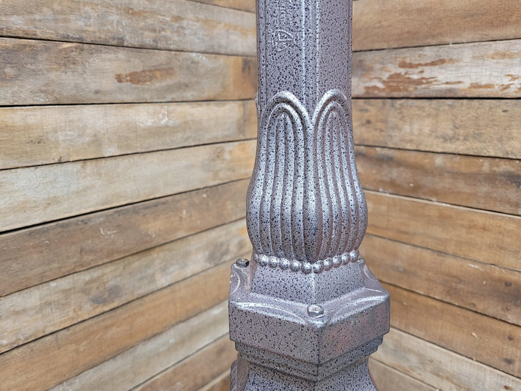 Vintage Metal Floor Standing Street Lamp Post 7'7" tall