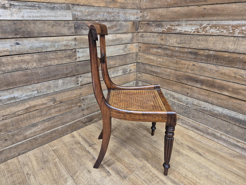 Antique Early 19th Century Regency Inlaid Rosewood Desk Hall Bedroom Chair