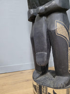 Large 47" Hand Carved Fijian Fertility Statue Interior Design Piece Tribal Art