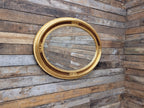 Vintage Classic Oval French Style Giltwood Oval Mantle Bevel Edged Mirror