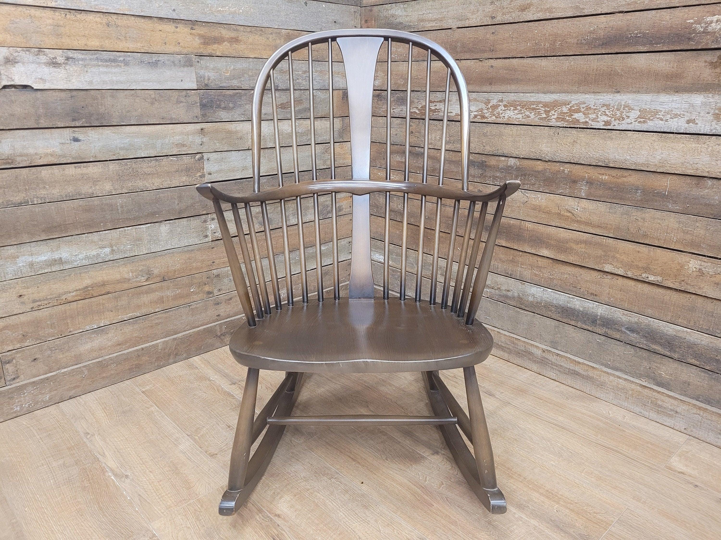 Vintage Ercol Golden Dawn Windsor Chairmakers Rocking Chair 7912 Elm/Beech