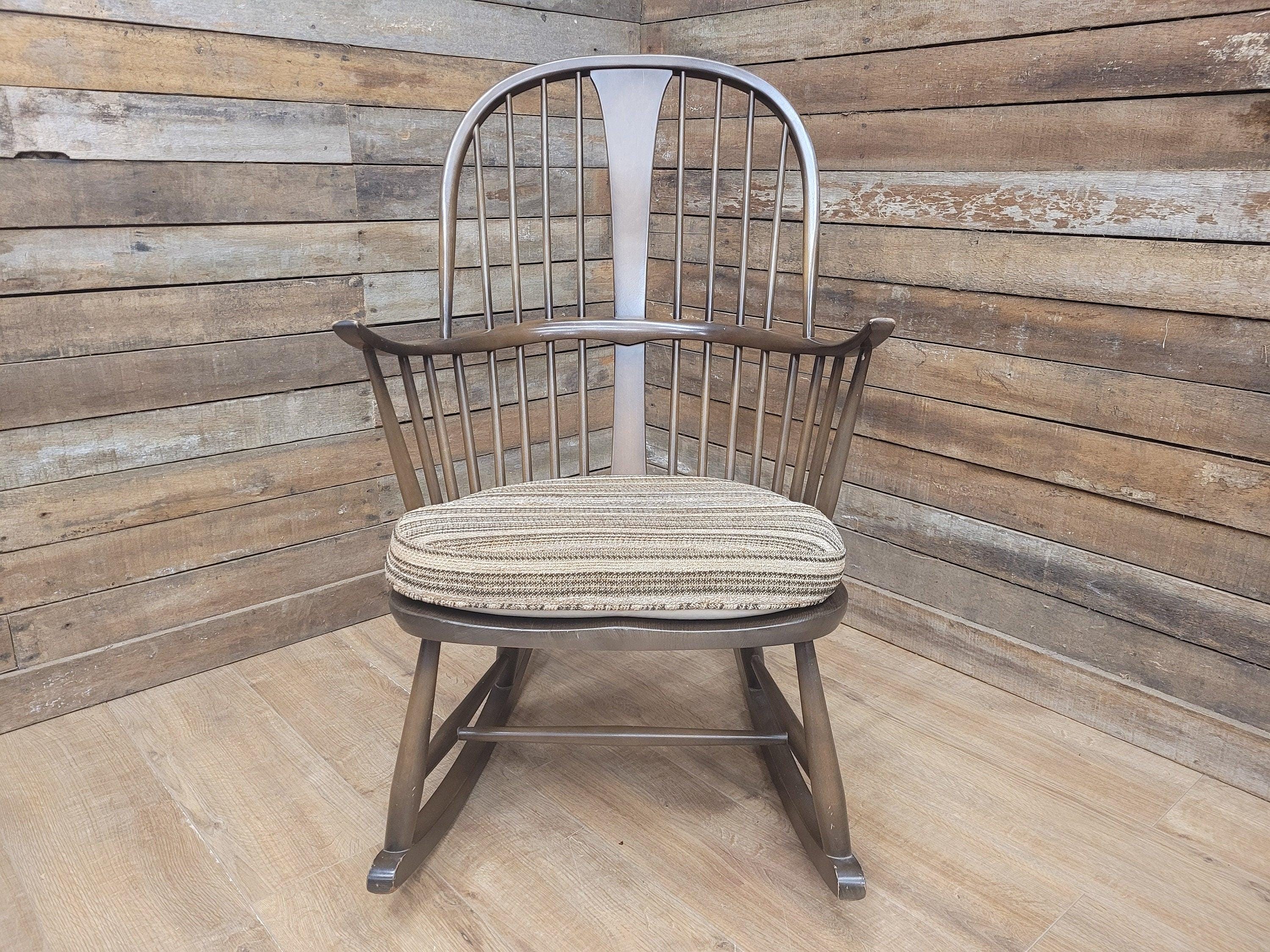 Vintage Ercol Golden Dawn Windsor Chairmakers Rocking Chair 7912 Elm/Beech