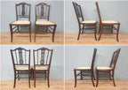 Antique Edwardian Saloon Sofa and Two Chair Fret Back Inlaid Marquetry Detailing