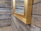 Large Gold Framed Red Flecked Mantle Gilt Style Wall Mirror