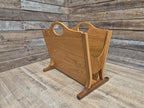 Mid Century Modern Danish Influenced Teak Magazine Rack By Parker Knoll