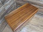 Mid Century Lebus Two Drawer Chest of Drawers Vintage Chic Deep Bottom Drawer