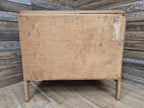 Vintage Chic Deep Bottom Drawer Mid Century Lebus Two Drawer Chest of Drawers