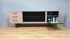 Mid Century Retro Formica Sideboard Long John Credenza Drinks Cabinet Pin Legs
