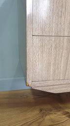 Mid Century Retro Formica Sideboard Long John Credenza Drinks Cabinet Pin Legs