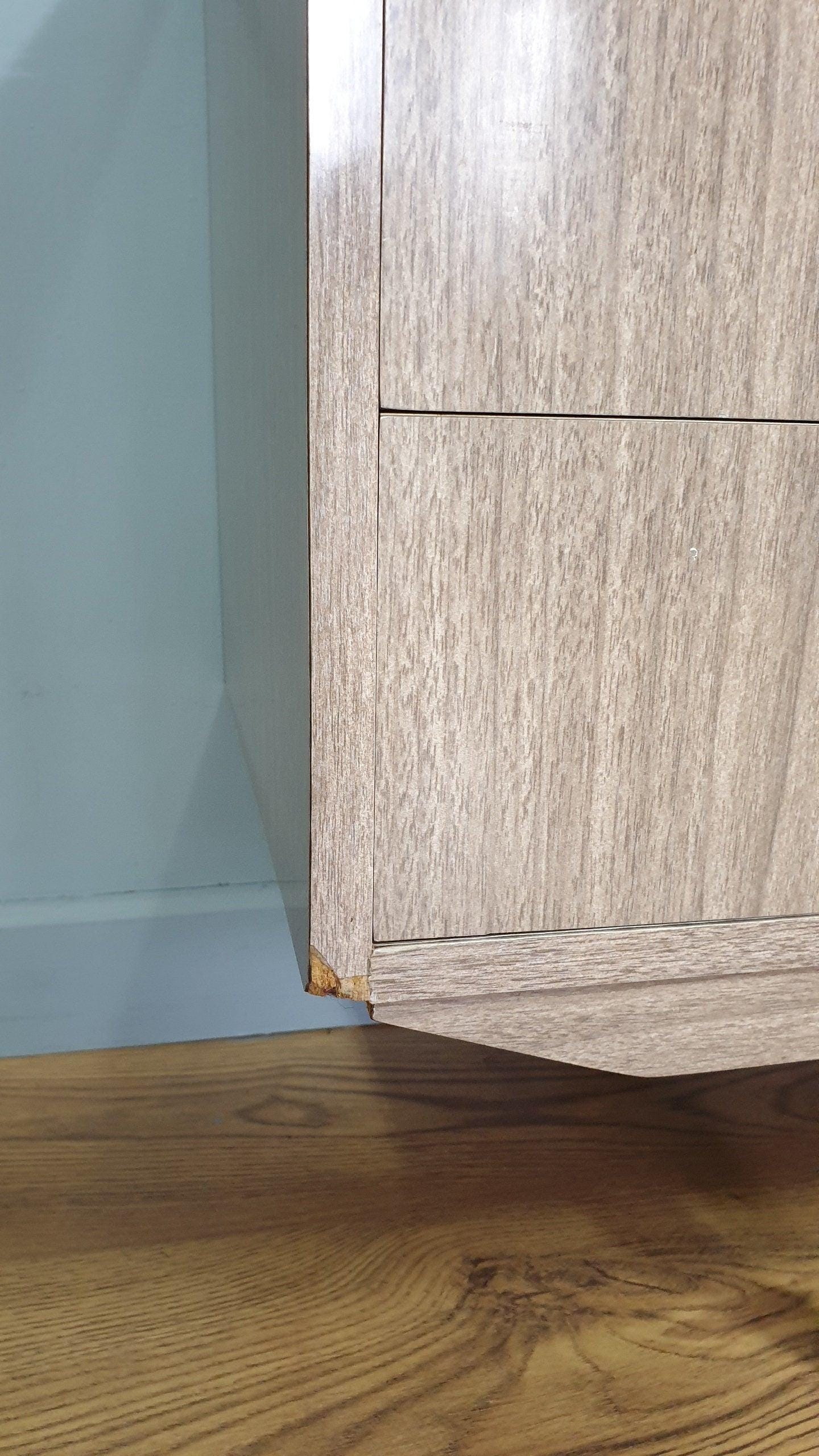 Mid Century Retro Formica Sideboard Long John Credenza Drinks Cabinet Pin Legs