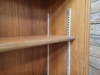 Mid Century Up Cycled Teak Glazed Bookcase Two Adjustable Shelves Black Detail