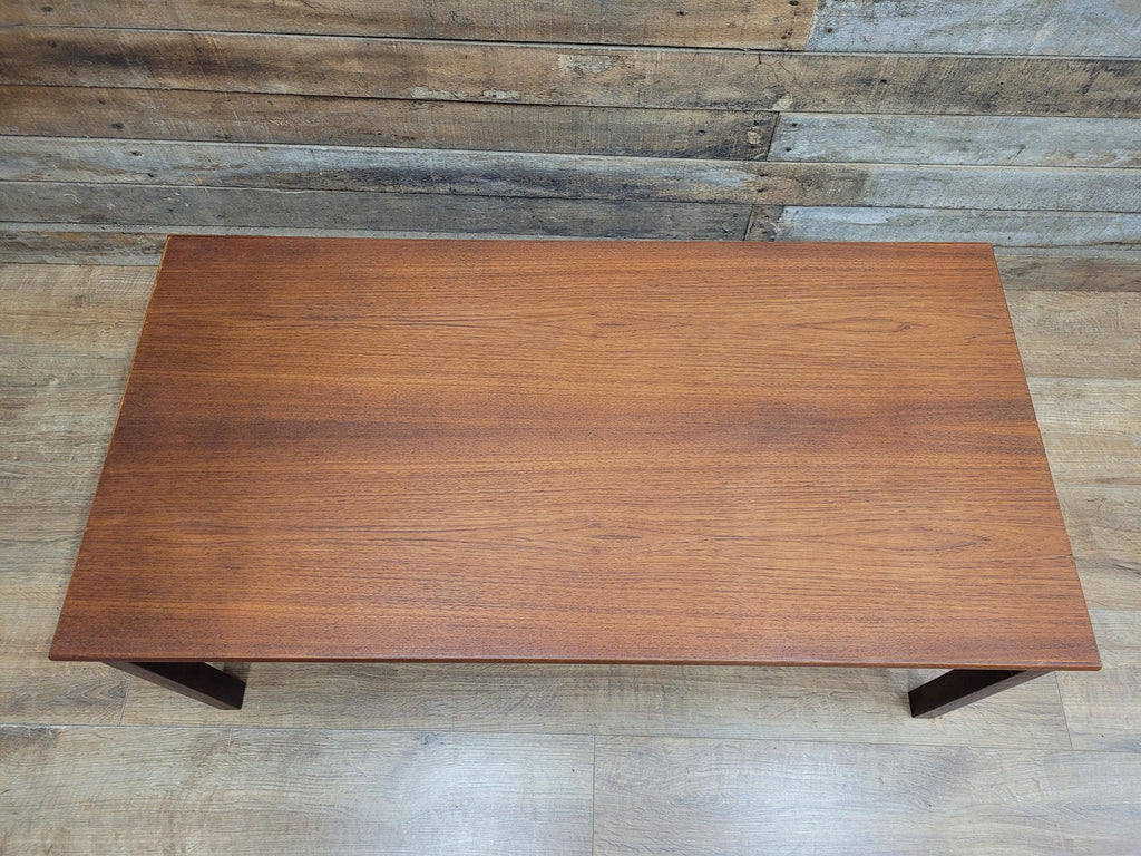 Danish Mid Century Teak Coffee Table Made In Denmark Stamped
