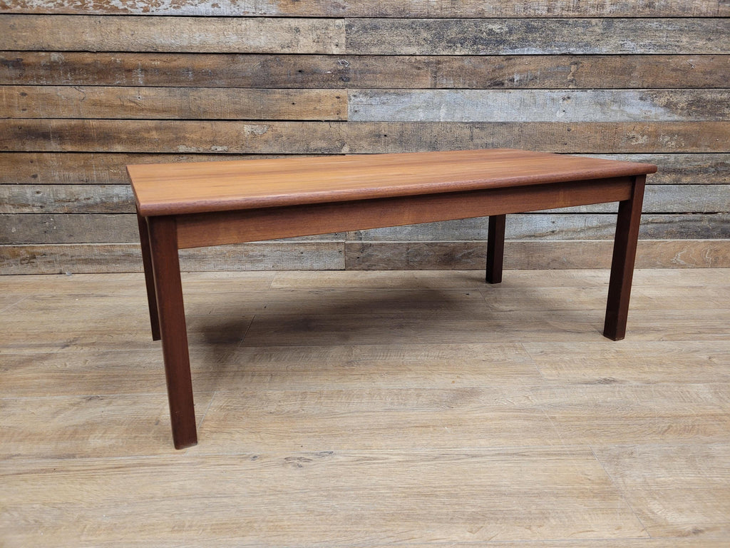 Danish Mid Century Teak Coffee Table Made In Denmark Stamped